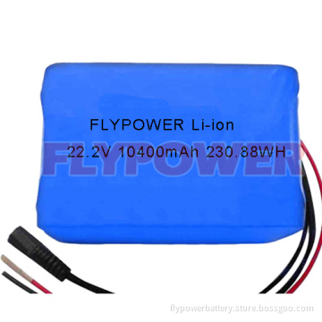 22.2V 10400mAh 18650 Lithium Ion Battery Pack 6s4p of Flc-18650-2600
